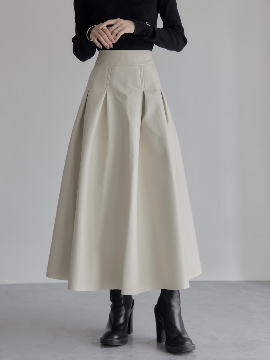 購入特典付 レウリィー original high waist flare skirt